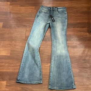 Fashion Nova Light Blue Flare Jeans